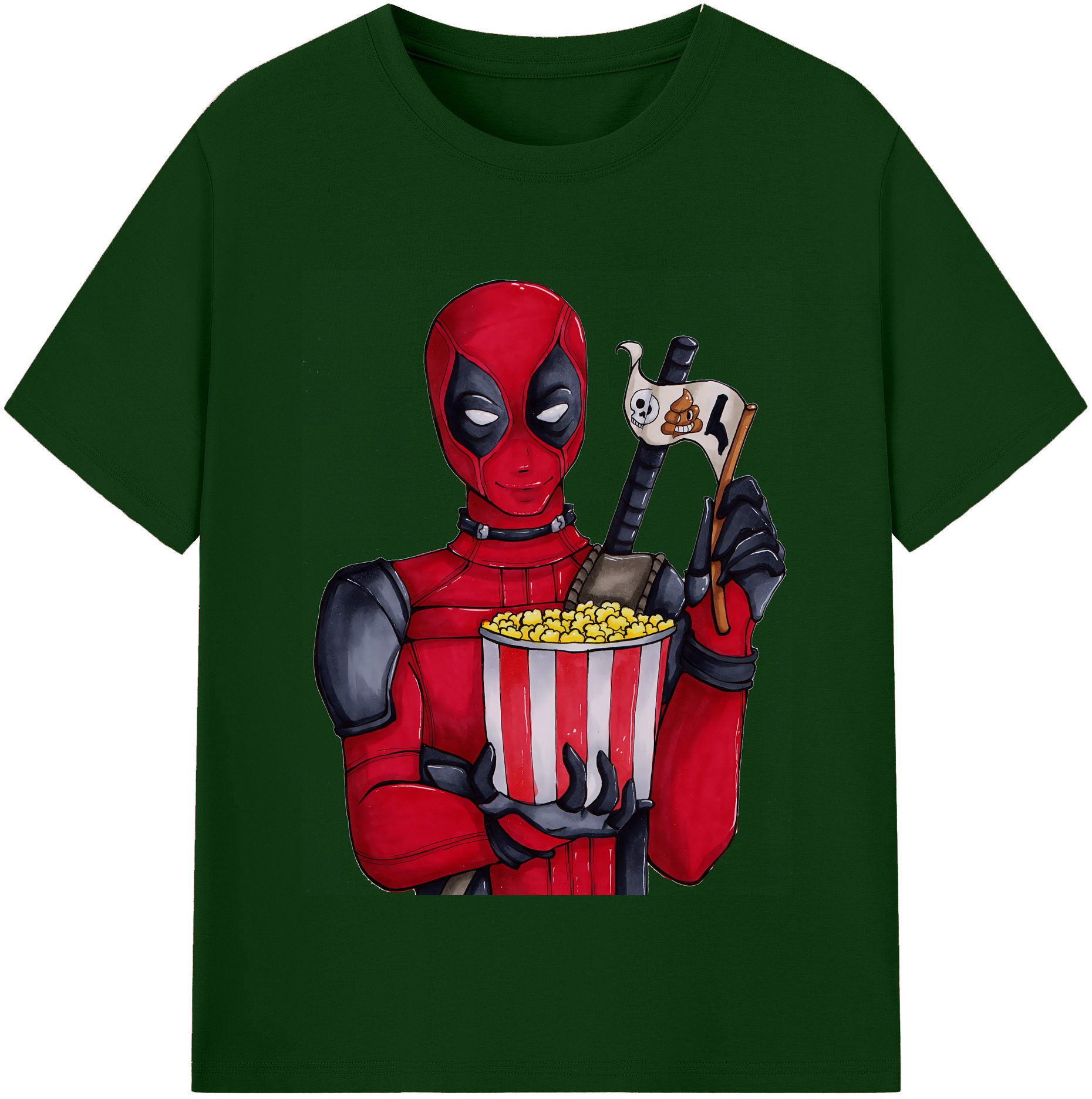 （画像用） Deadpool デッドプール 綿100％半袖Tシャツ（フロントプリント）